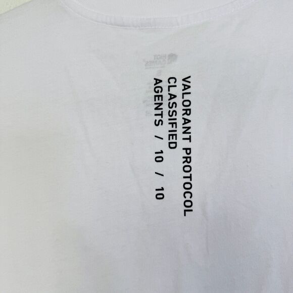 Riot Games Shirt Mens Small Valorant Protocol Agents Tee Tshirt VLNRT 2024 White - Picture 4 of 9